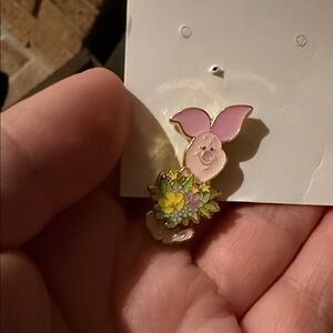 Eeyore, kanga, and Piglet Enamel Pin floral lounge-fly